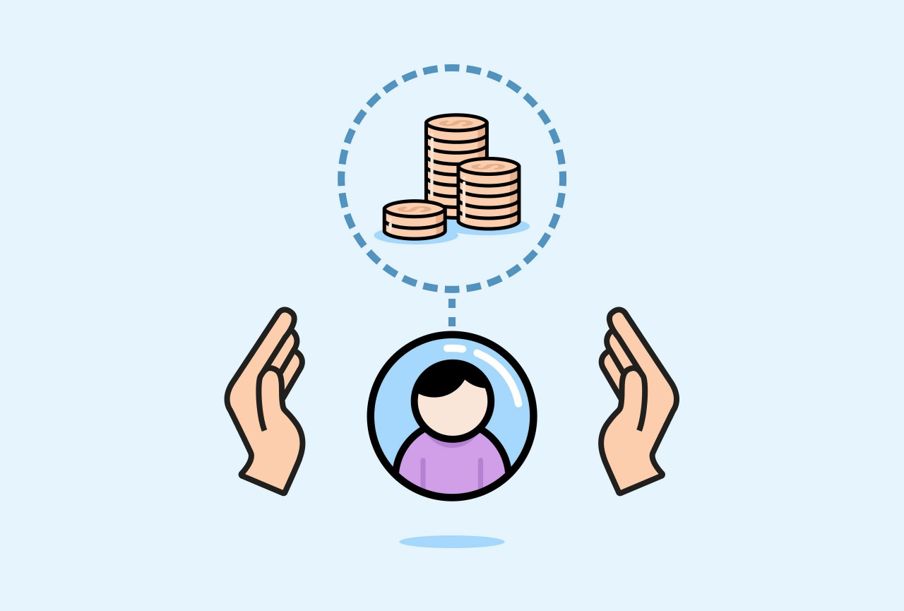 A pair of hands holding a person | Salesfire