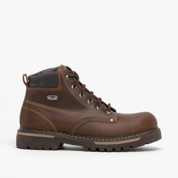 skechers mens leather boots